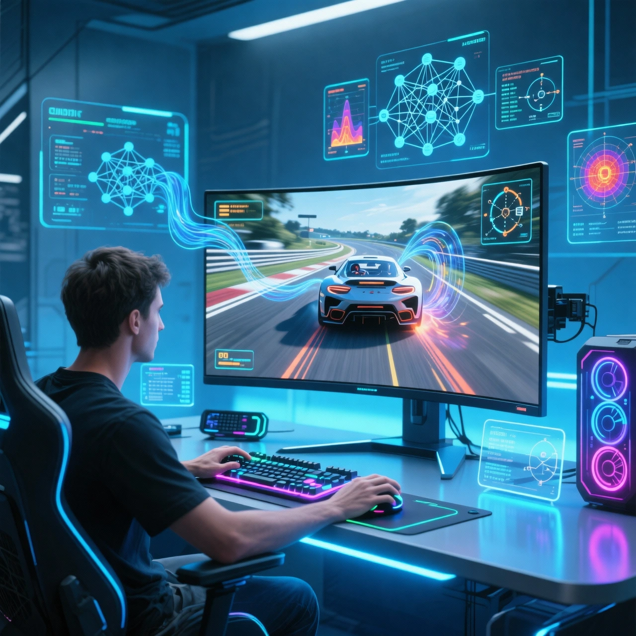 Self Learning AI Opponents in Modern Games