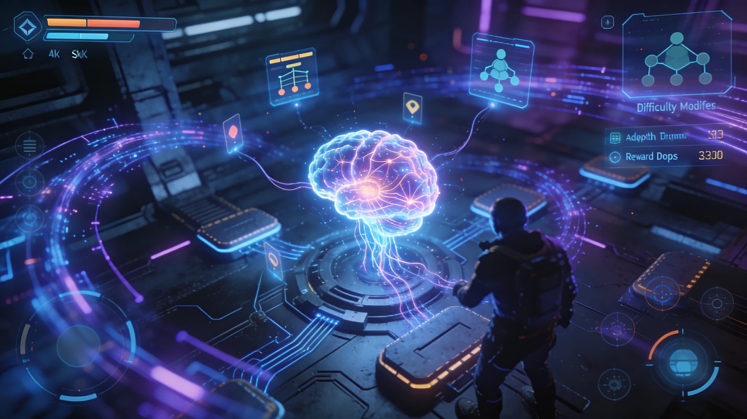 AI player retention strategies in games